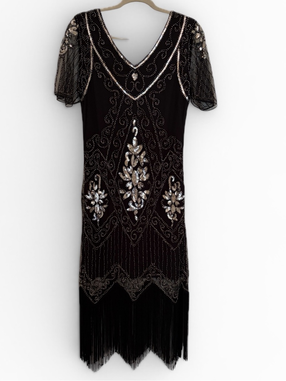 NWT Radtengle Black Beaded Sequin Evening Dress